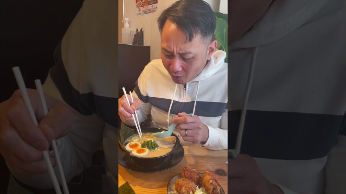 The BEST ramen in Japan, FORREAL! お勧め、太麺ラーメン一秀家！！