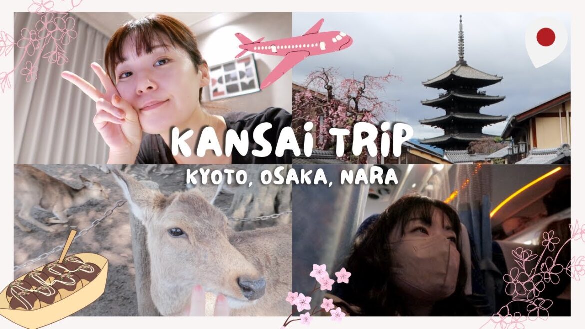 [Subtitle] Kansai trip | Takoyaki in Osaka, Wedding in Kyoto, Day trip to Nara with my dad :)