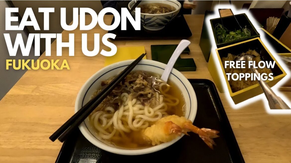 Travelling from Nagasaki to Fukuoka | Eating Udon for dinner | Japan Travelling from Nagasaki to Fukuoka | Eating Udon for dinner | Japan