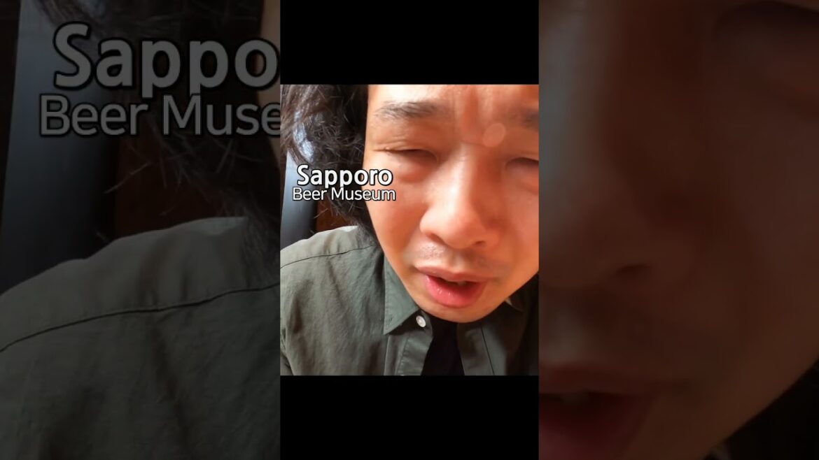 札幌ビールを飲んで酔っ払った韓国男子の顔