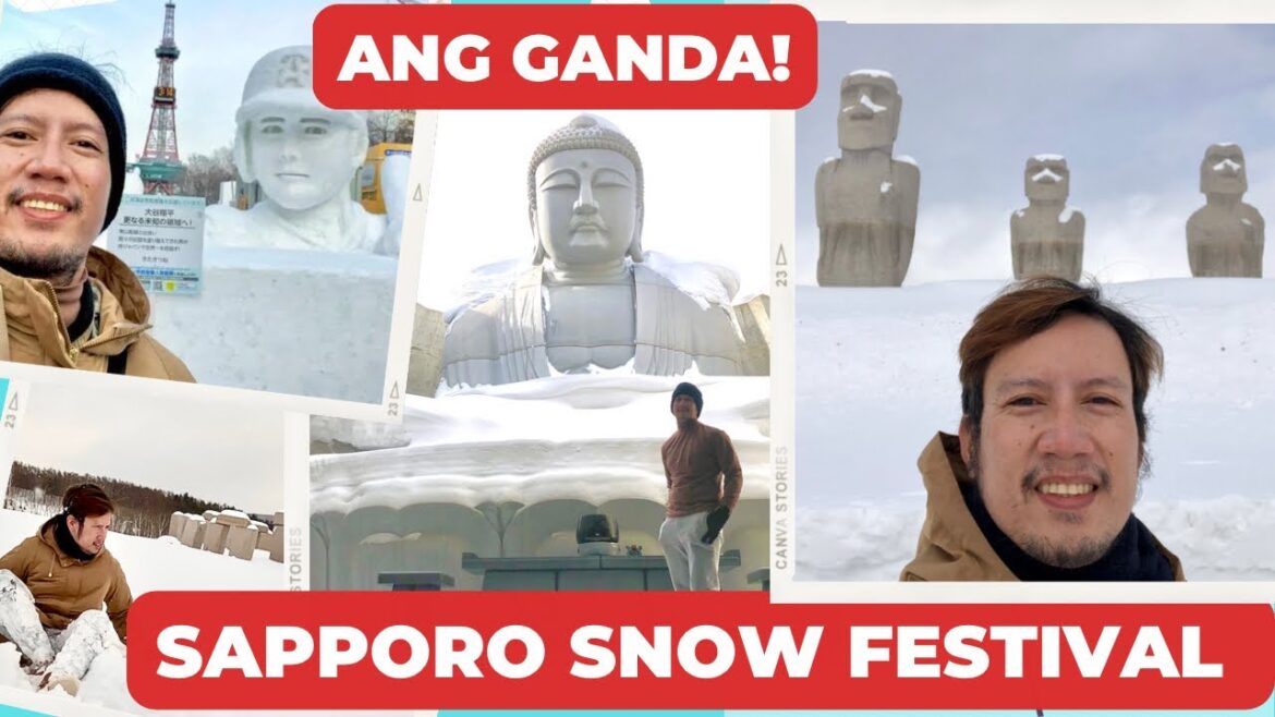 SNOW FESTIVAL IN SAPPORO, HOKKAIDO | MAKOMANAI TAKINO CEMETERY | MOAI HEADS | HILL OF THE BUDDHA