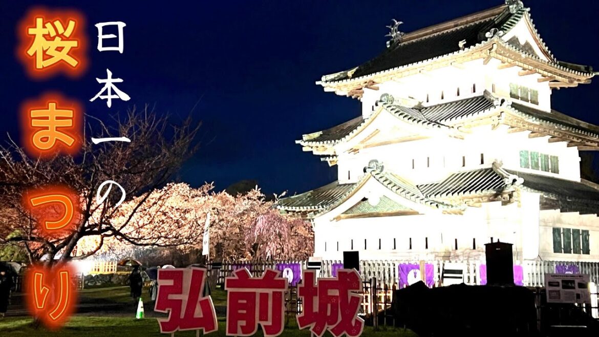 2023.04.15さくら祭り「弘前城」青森県弘前市Cherry Blossom Festival "Hirosaki Castle" Hirosaki City, Aomori Prefecture