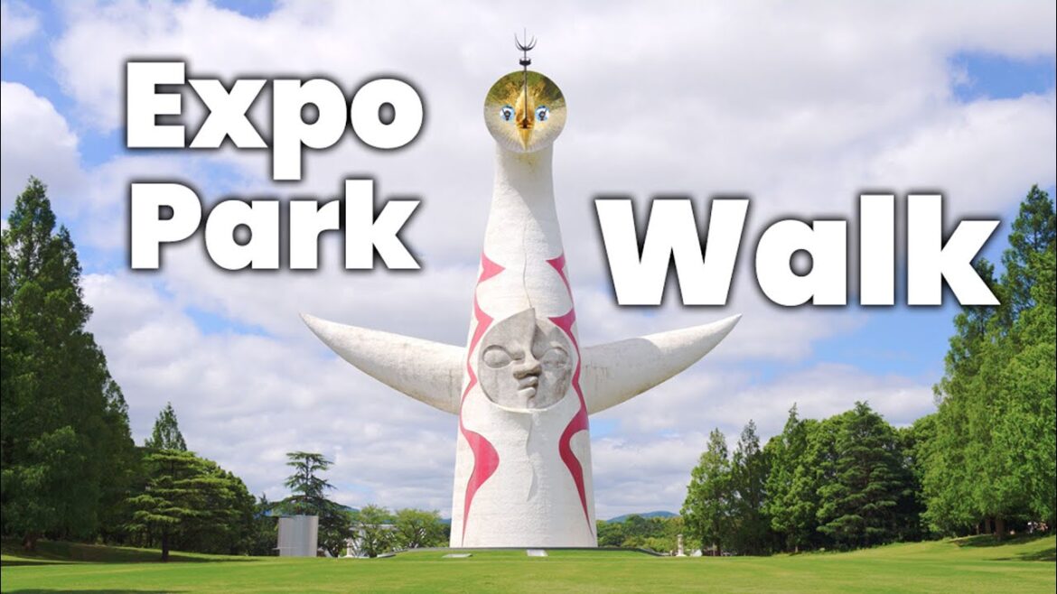 Beautiful Park, Creepy Giant Statue. A walk through Expo 70 Commemorative Park Beautiful Park, Creepy Giant Statue. A walk through Expo 70 Commemorative Park