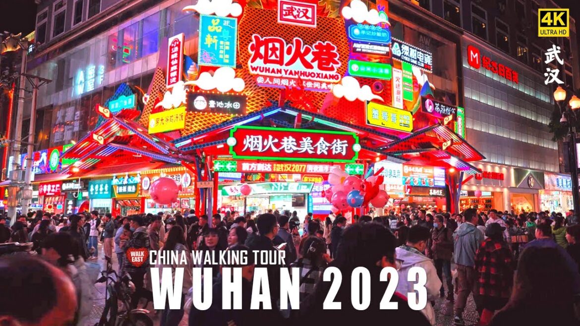 Wuhan 2023 Walking Tour,  Feels China's Huge Crowds During Cherry Blossoms Season