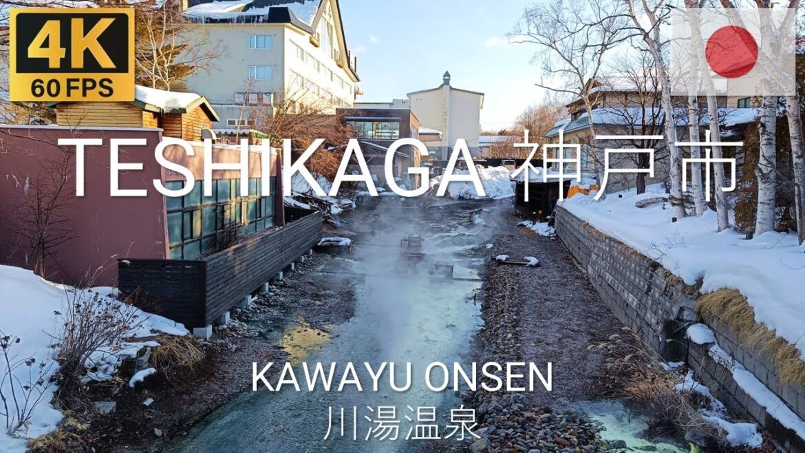 Teshikaga, Japan 弟子屈町 🇯🇵 | 2023 | 4K·60p | Walk around Famous Onsen Town Kawayuonsen 川湯温泉を歩く