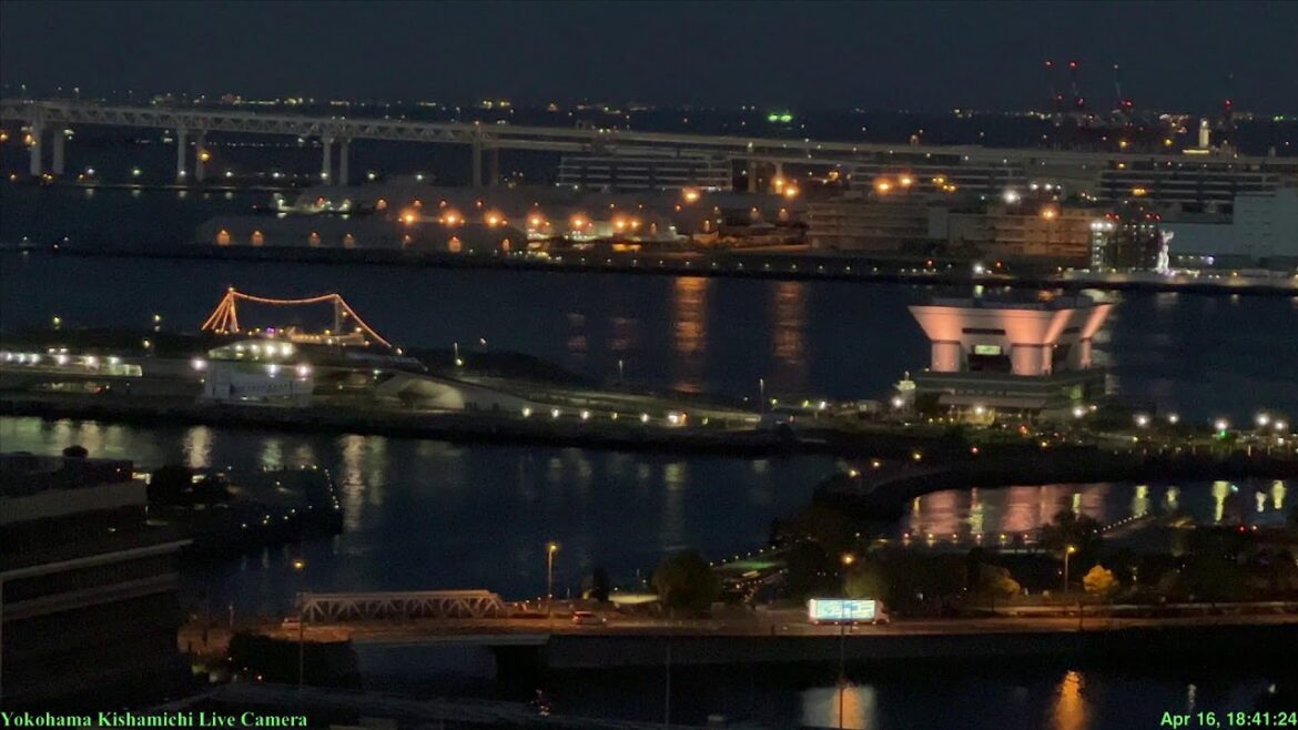 🔴Live Cam Yokohama Japan /横浜汽車道ライブカメラ 大さん橋 :16 Apr 2023