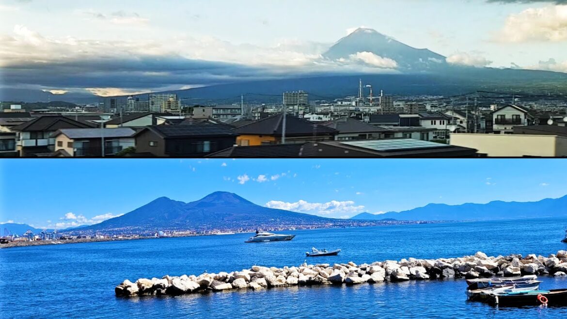 Fuji și Vezuviu. Am filmat vulcanii-simbol din Japonia și Italia