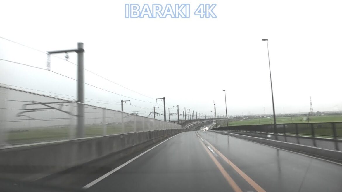 都市軸道路 [ #つくばみらい市 #守谷市 4K/30p 車載動画 茨城県区間ドライブ]：茨城県道133号交点～ 県道58号交点