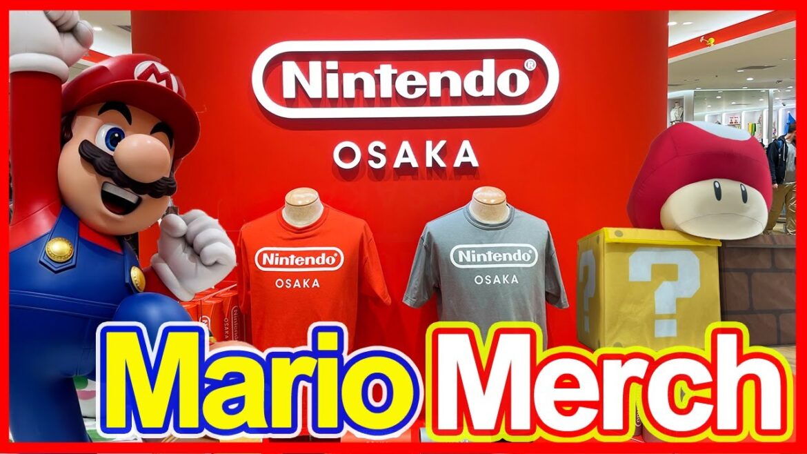 Nintendo Store Mario  Merchandise tour in Osaka Japan