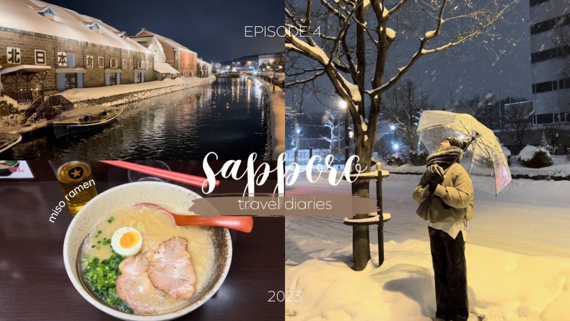 sapporo 🇯🇵 | ep. 4 - snow light path festival 2023, otaru, hokkaido uni, nijo market, ramen alley