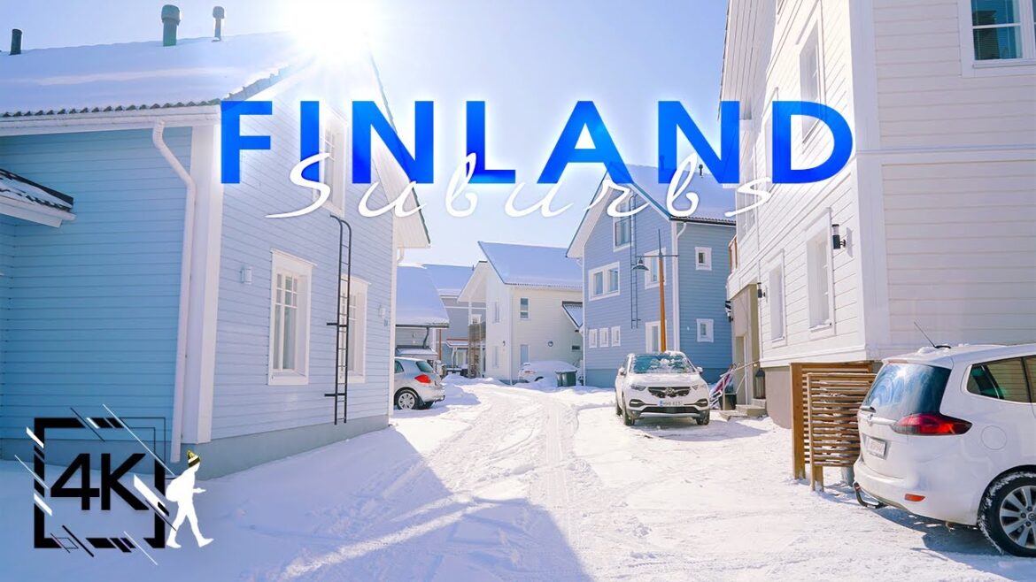 Lustrous Snow Walk in Finland Suburbs, Karisto, Lahti 4K Lustrous Snow Walk in Finland Suburbs, Karisto, Lahti 4K