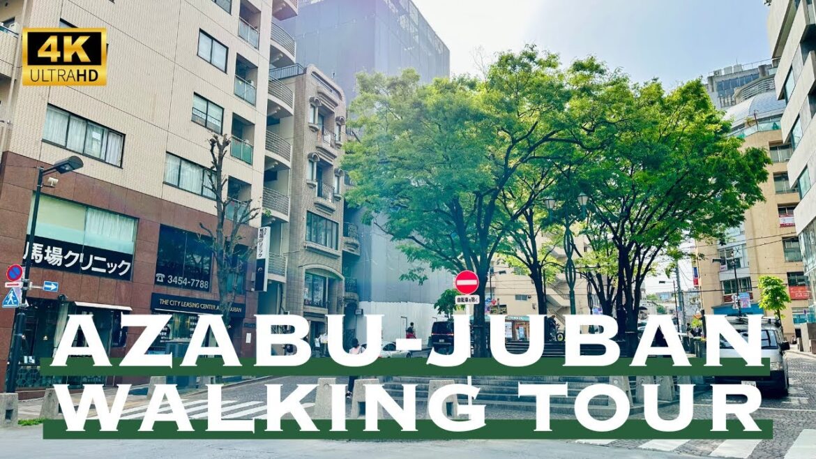[4K] AZABU-JUBAN in Tokyo 💛 Walking Tour / 麻布十番 散歩