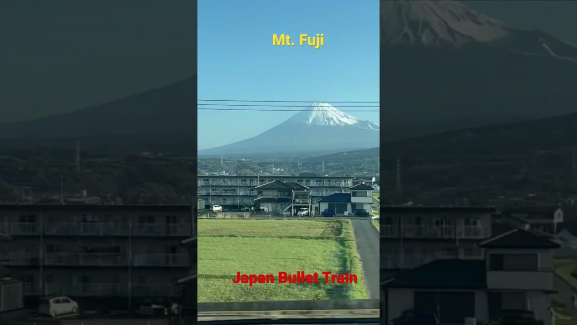 Mount Fuji View from Bullet Train #bullettrain #mtfuji