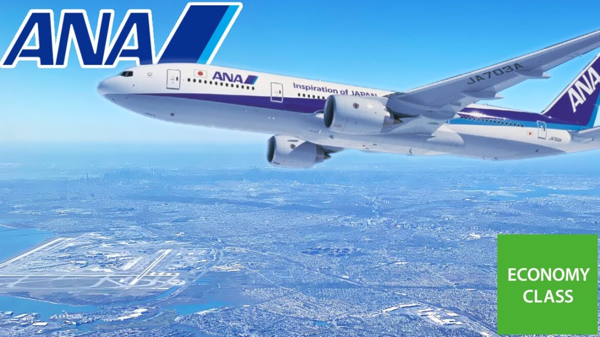 [字幕]ANA国際線・新仕様B777-300ERエコノミークラスでニューヨークJFKから東京羽田へ