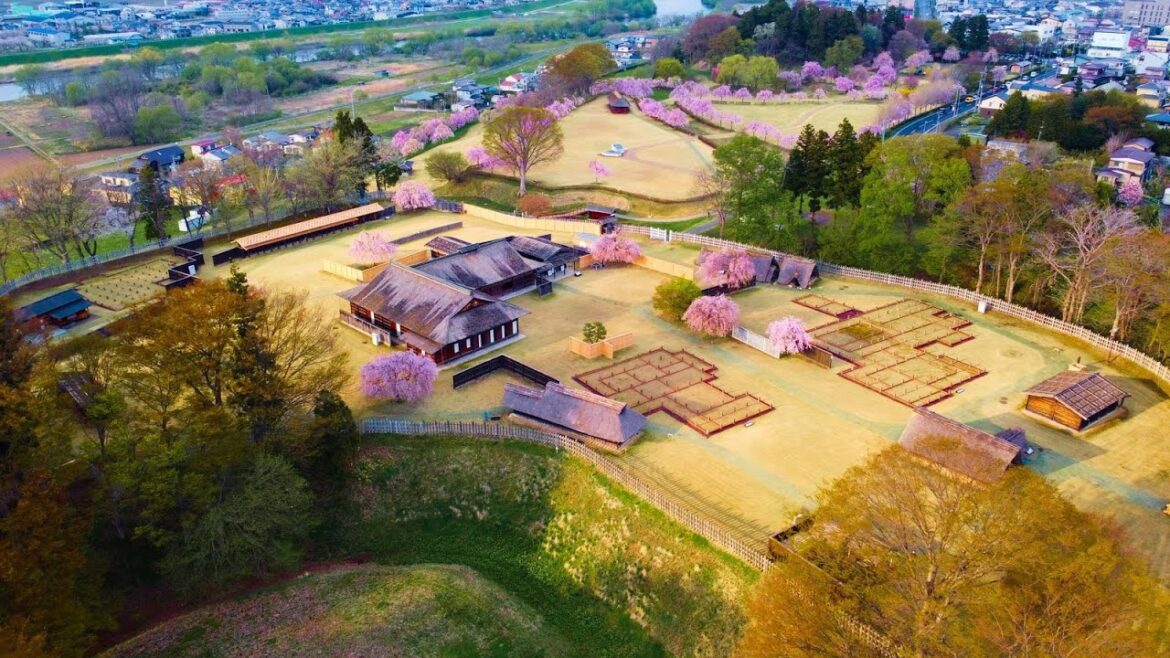 8K HDR 青森 桜の根城(史跡) Aomori,Nejo Castle in Sakura Season(Historic Site)