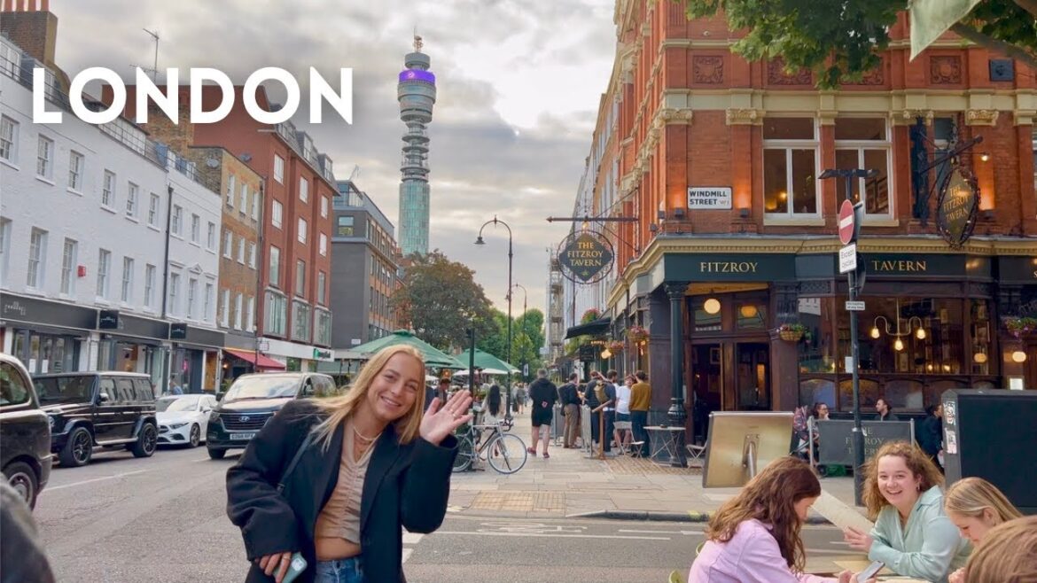 London Summer Walk 🇬🇧  SOHO, West End to Charlotte Street, Fitzrovia | Walking tour [4K HDR]