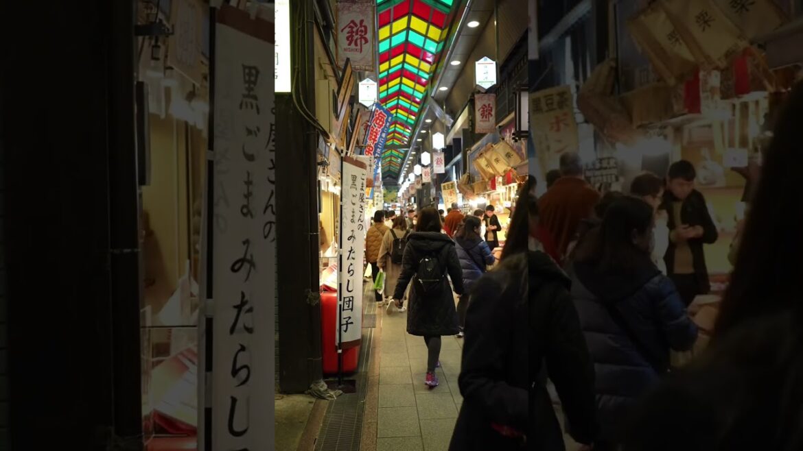 My journey through the vibrant Nishiki Market in Kyoto, Japan