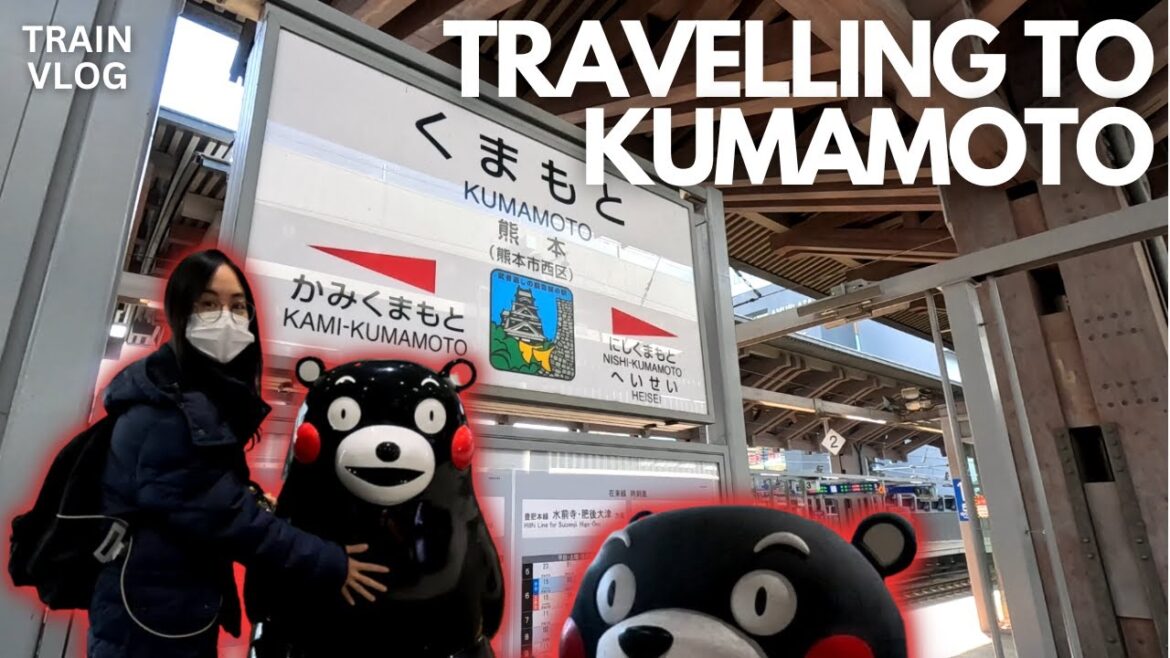 Fukuoka to Kumamoto | Birthplace of Kumamon | Train Vlog | Japan Fukuoka to Kumamoto | Birthplace of Kumamon | Train Vlog | Japan