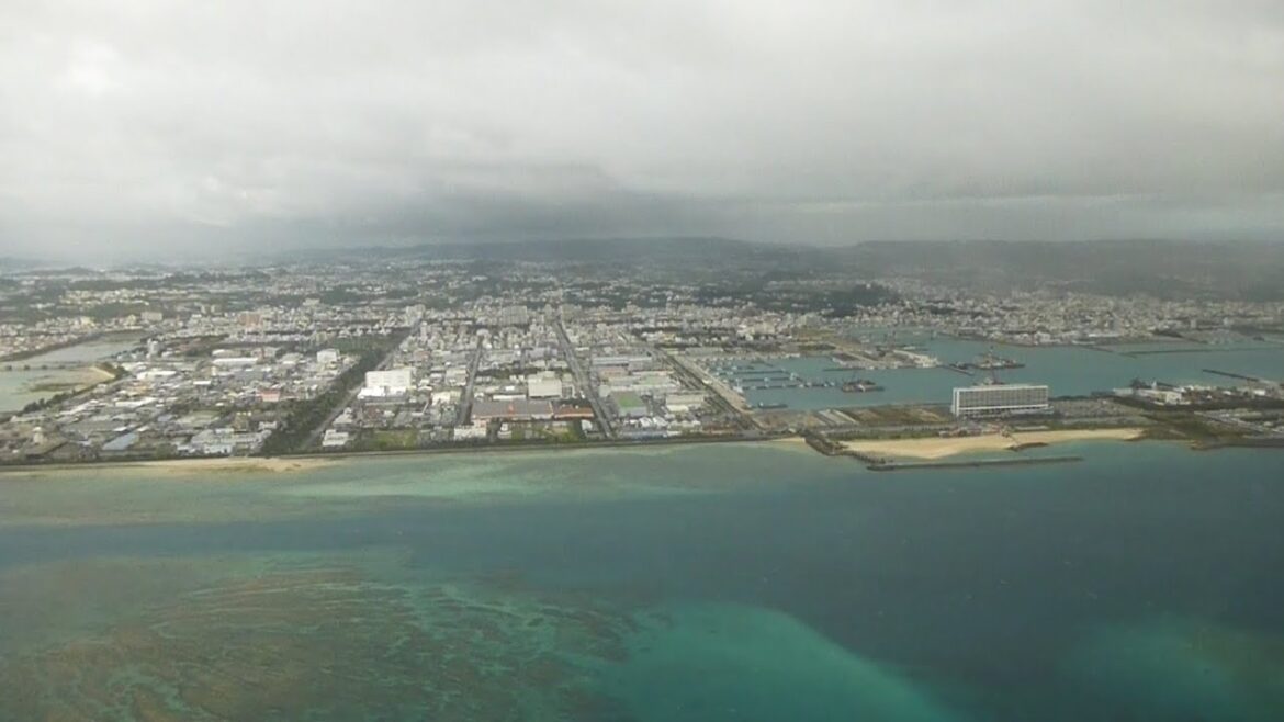 【機窓】那覇空港 (OKINAWA NAHA AIRPORT)【着陸】【RWY36L】2022/2