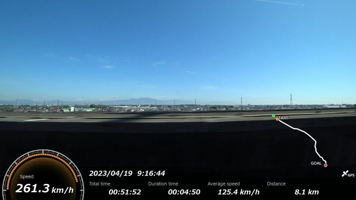 [FHD|ac]JR東日本・上越新幹線：高崎→東京駅間、E7系『とき号』乗車走行シーン。【車窓・側面展望】