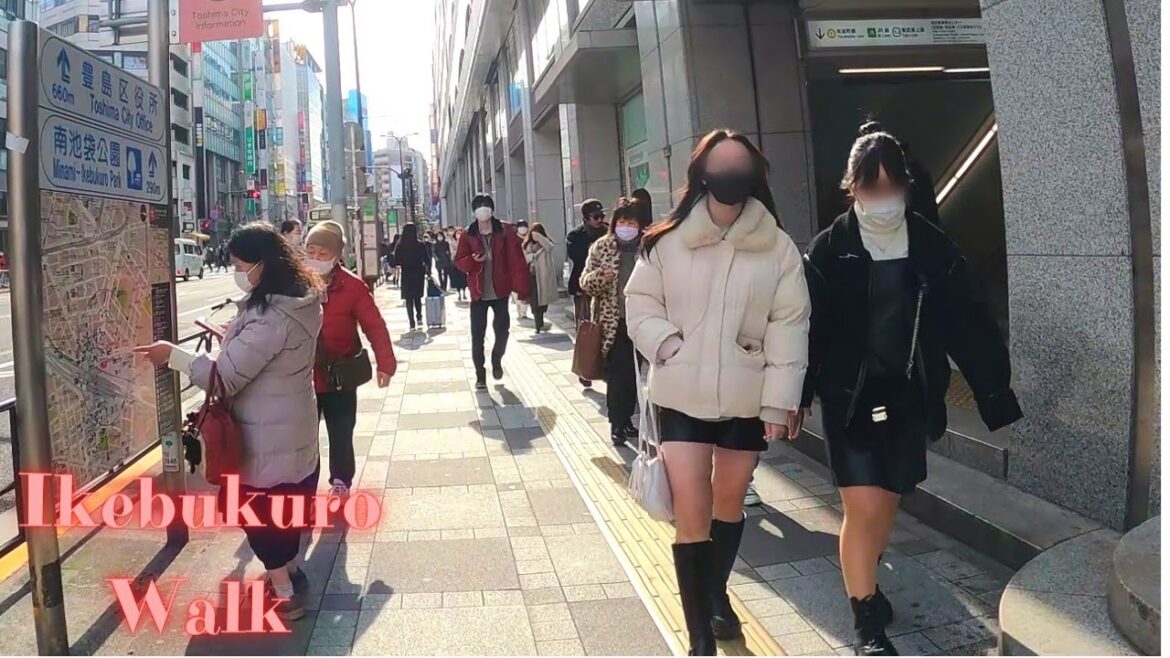 Alleyway. Ikebukuro Tokyo in Japan walking tour. 【4K】1.2023