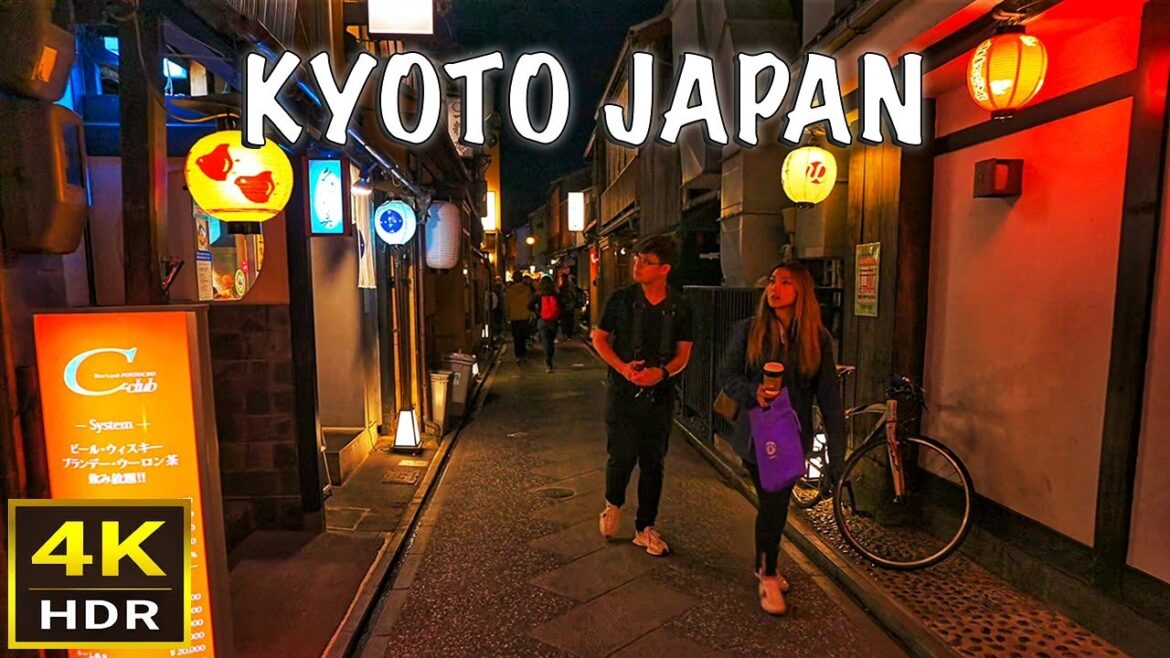 (4K HDR) Kyoto, Japan Narrated Night Walk - April 2023