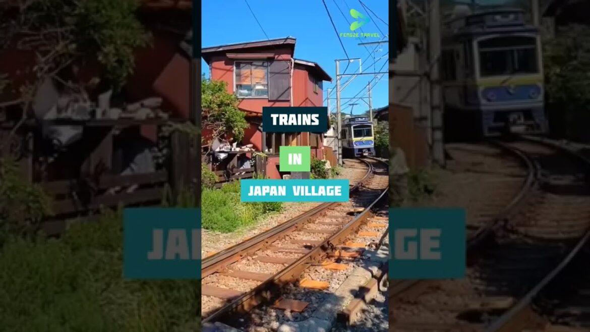Trains In Japan Village | Fengze Travel Japan | #shorts #japan #villagelife #village Trains In Japan Village | Fengze Travel Japan | #shorts #japan #villagelife #village