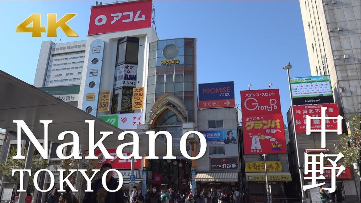 [Tokyo Walk] Nakano Broadway, Nakano Sunmall Shopping Street Walking Tour - 4K 👀✨