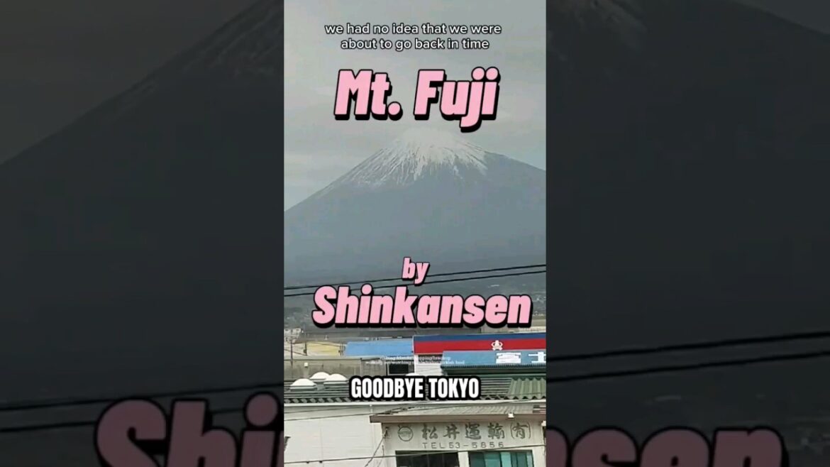 Mt Fuji by Shinkansen! ππ―π΅#shorts #travelvlog #bullettrain Mt Fuji by Shinkansen! ππ―π΅#shorts #travelvlog #bullettrain