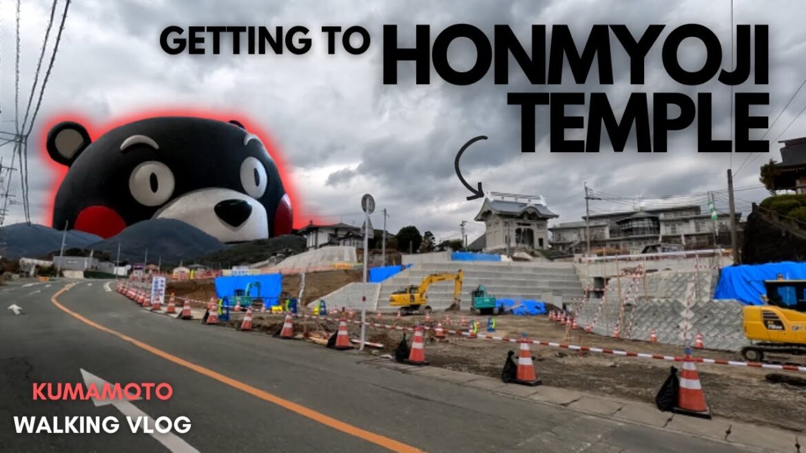 Kumamoto, Japan | Getting to Honmyoji Temple | Walking vlog Kumamoto, Japan | Getting to Honmyoji Temple | Walking vlog