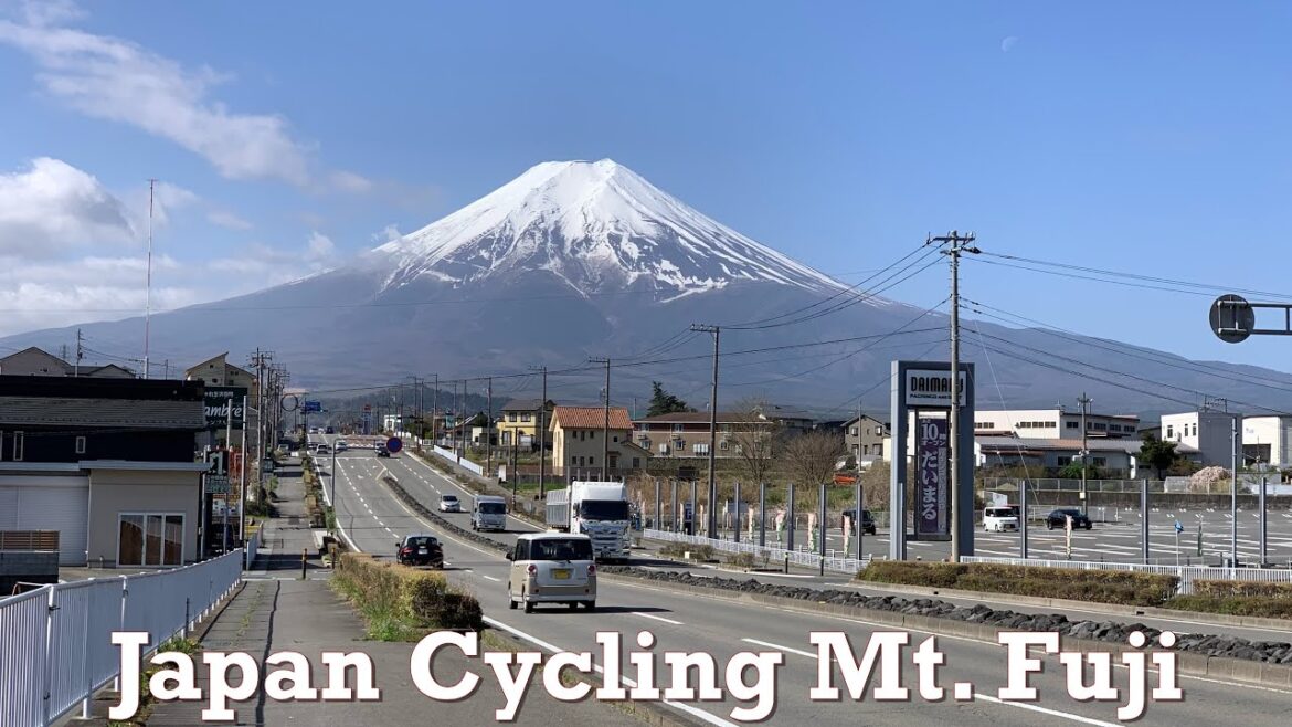 Japan Cycling to Mount Fuji Yoshida Retro Street 2023.04.14 Ambience Ride Yamanashi Countryside
