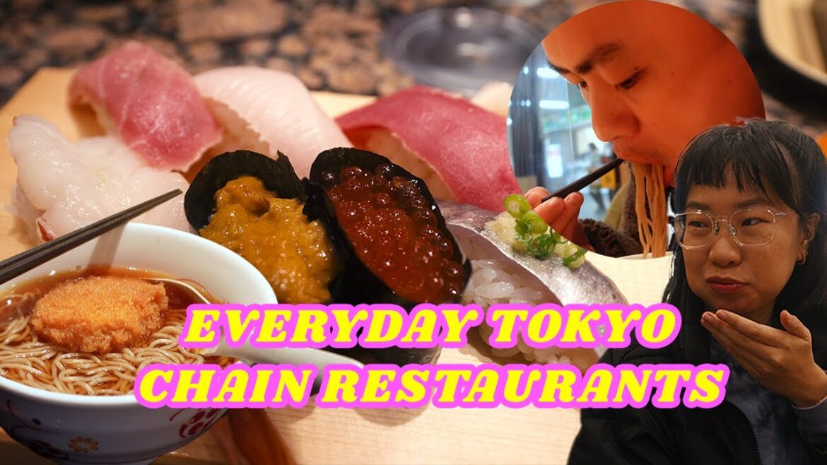 Chain restaurants to check out in Tokyo - Japan Travel Vlog