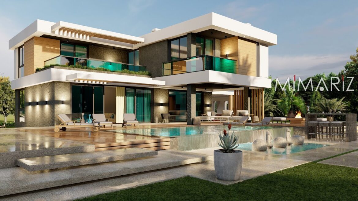 House Tour, Modern Villa Design 4 Bedrooms House Tour, Modern Villa Design 4 Bedrooms