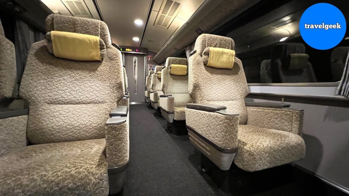 First Class on the Japan's Great Countryside Train Ocean Arrow Express
