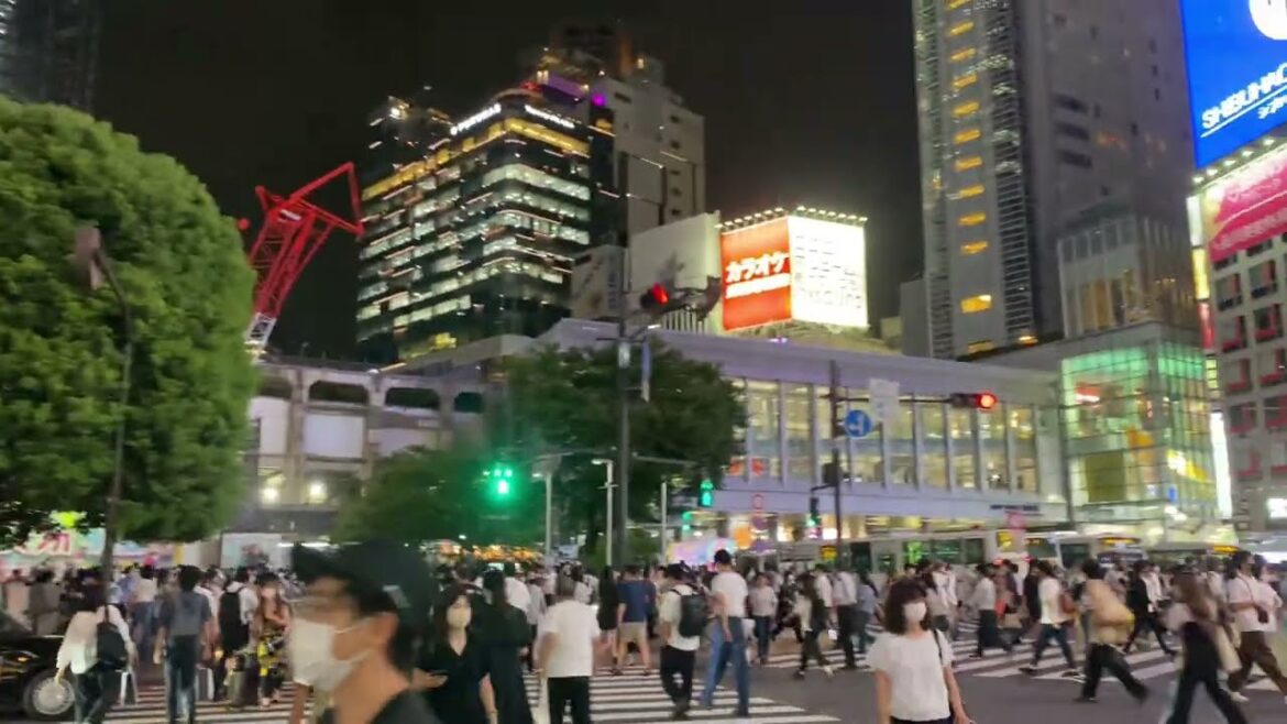 Tokyo Shibuya Crossing Night Scenery  (東京渋谷散歩) – Japan Walking Tour #japan #walk #travel Tokyo Shibuya Crossing Night Scenery  (東京渋谷散歩) - Japan Walking Tour #japan #walk #travel