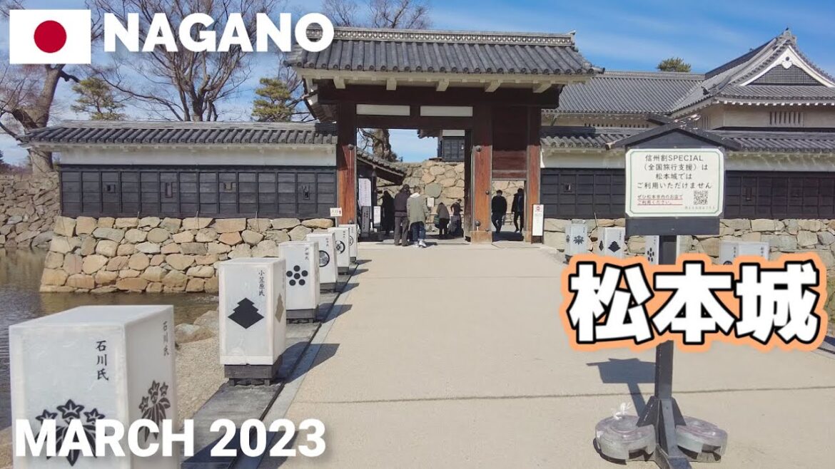 【長野】国宝松本城を歩く2023  有料エリア入口から城内部まで Matsumoto Castle Walking Tour, Nagano, Japan