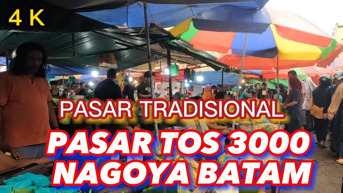 [4K] PASAR TOS 3000 NAGOYA BATAM | PASAR PAGI JODOH  BATAM