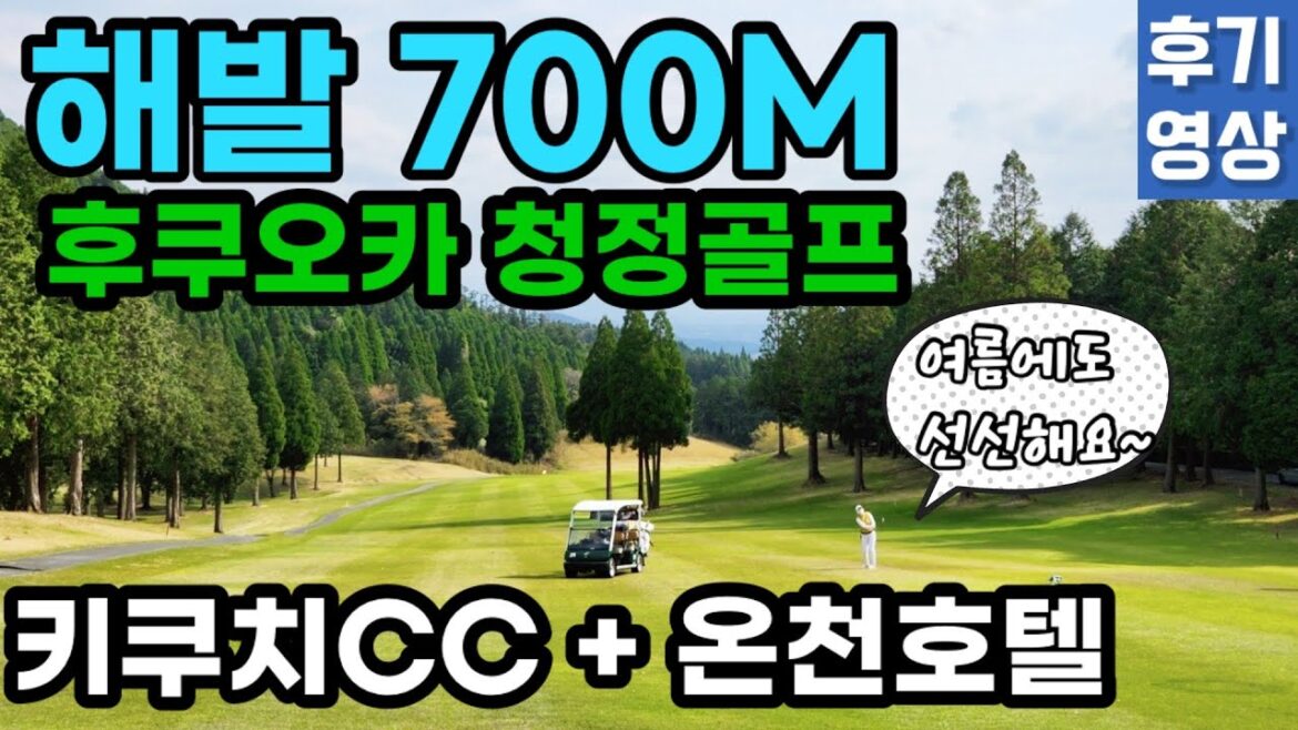 올 여름 최고의 힐링골프를 경험했습니다👍 후쿠오카 해발700m 키쿠치CC+온천호텔까지~!