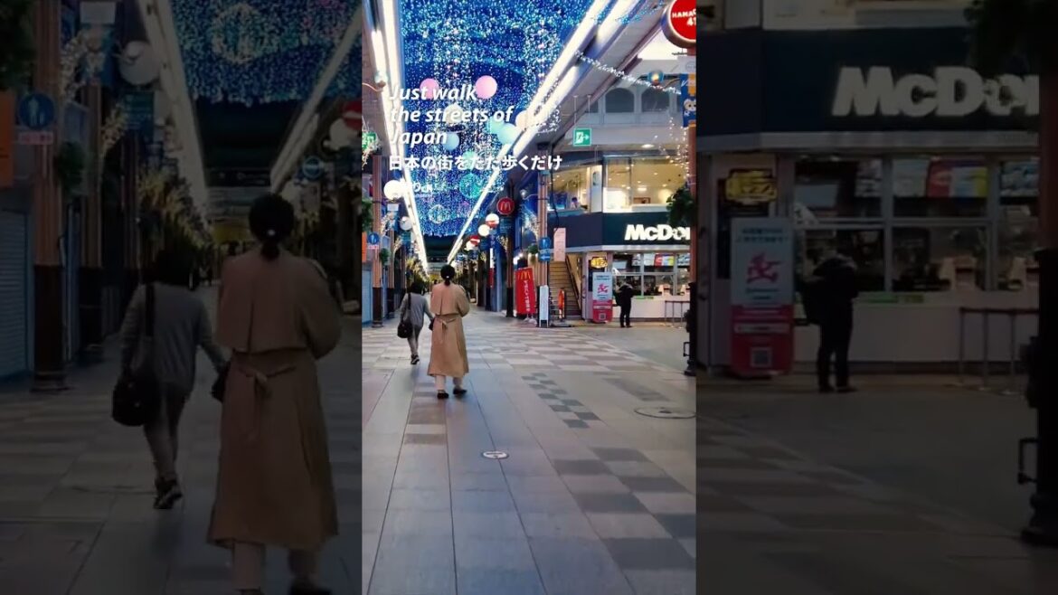 Nagasaki: Hamanomachi Arcade Station (浜町アーケード駅) - Japan Walking Tour #shorts #shortsvideo