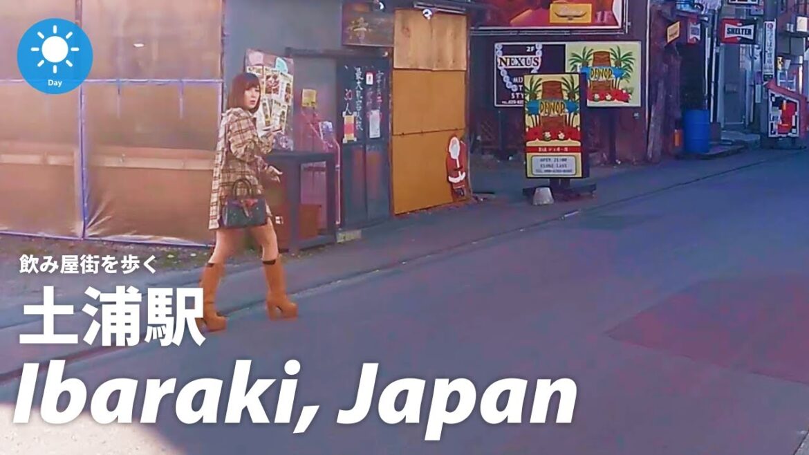 ⁴ᴷ Ibaraki: Tsuchiura Station（土浦駅）/ Joban Line : Japan Walking Tour (February, 2021)