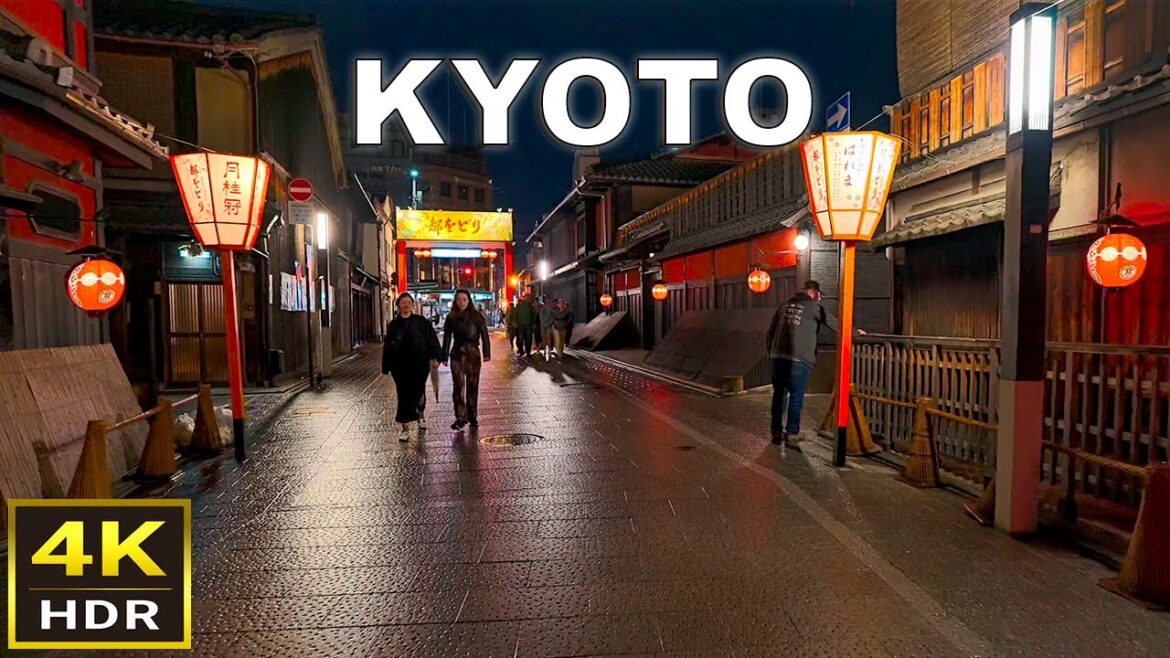 [4K HDR] Kyoto Night Walking Tour | Kyoto, Japan | April 2023