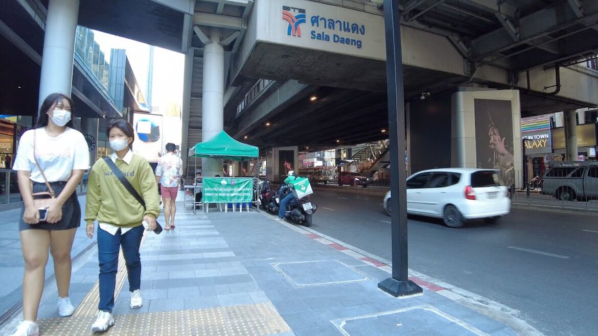 【4K】チットロム駅-ルンピニ公園-タニヤ通りを散歩 Walk on ChitLom-LumphiniPark-Taniya in Bangkok【March.2023】