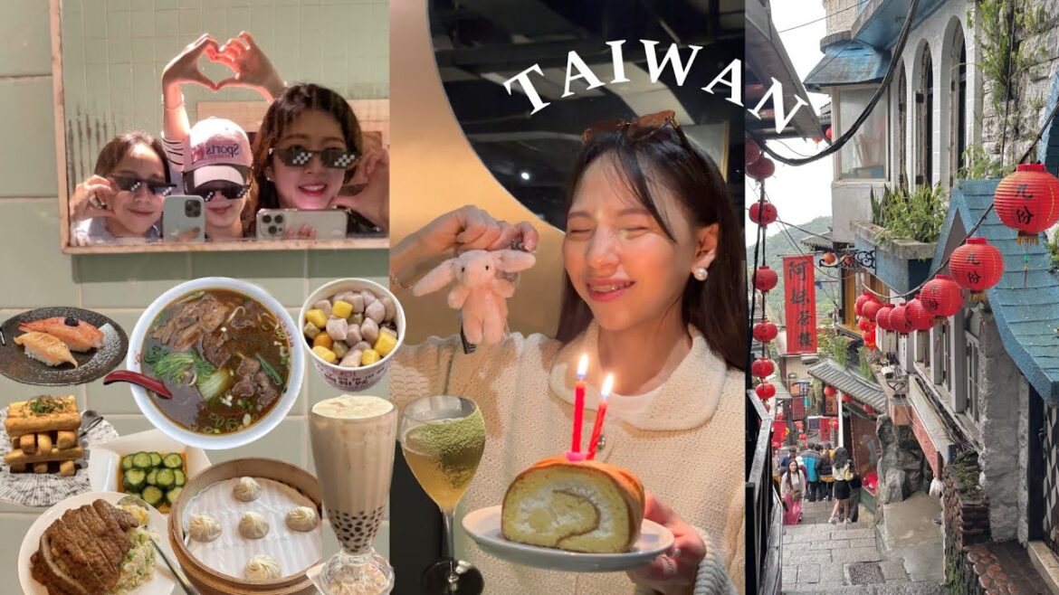(KOR) 𝐯𝐥𝐨𝐠 | 和韓國朋友的𝐓𝐚𝐢𝐰𝐚𝐧旅行🇹🇼 過生日🎂台北採草莓, 初魚鐵板燒, 葛瑪蘭威士忌,台灣茶酒吧🍸九份老街,淡水紅毛城,永康街,白鍾元牛肉麵 | OopsAnnieNini