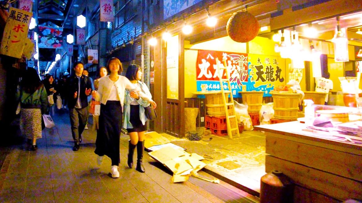 Kyoto Walk 🐶🍻 Enjoy Town! Shijo Kawaramachi ♪ 💖4K non-stop 1 hour 01 minutes