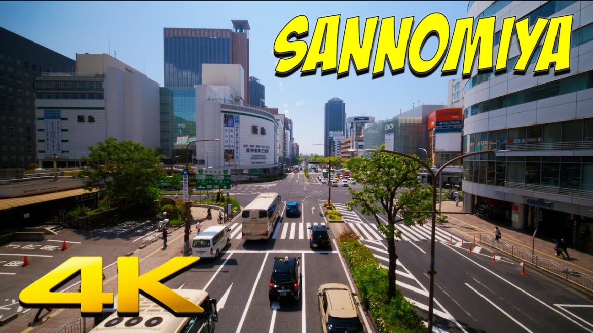 4K JAPAN | KOBE SANNOMIYA - A Beautiful Japanese Port City