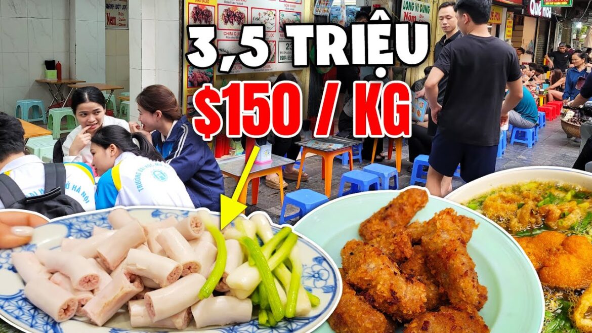 Lần Đầu Du Lịch Hà Nội - Vì sao Món Lòng Heo Mắc Hơn Tôm Hùm, $150/KG