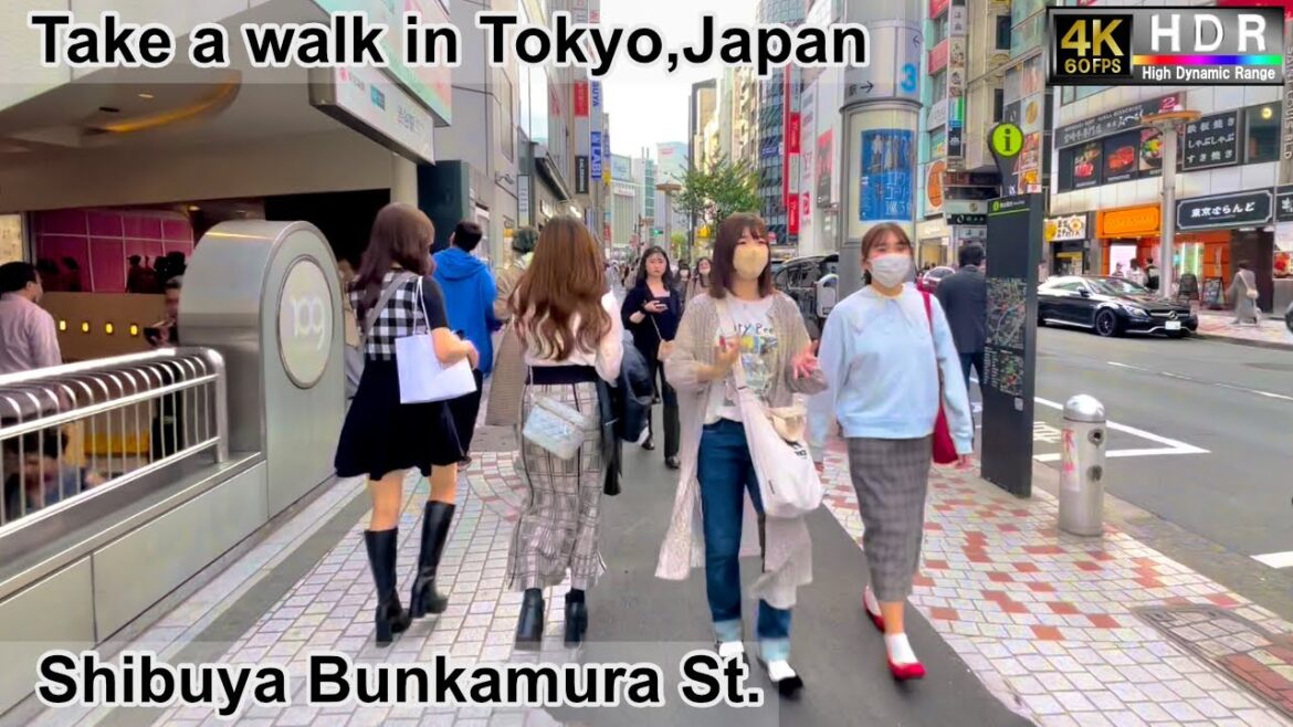 4K 60fps HDR// Take a walk in Tokyo,Japan,Shibuya Scramble Crossing→Bunkamura St.→Shibuya Center St. 4K 60fps HDR// Take a walk in Tokyo,Japan,Shibuya Scramble Crossing→Bunkamura St.→Shibuya Center St.