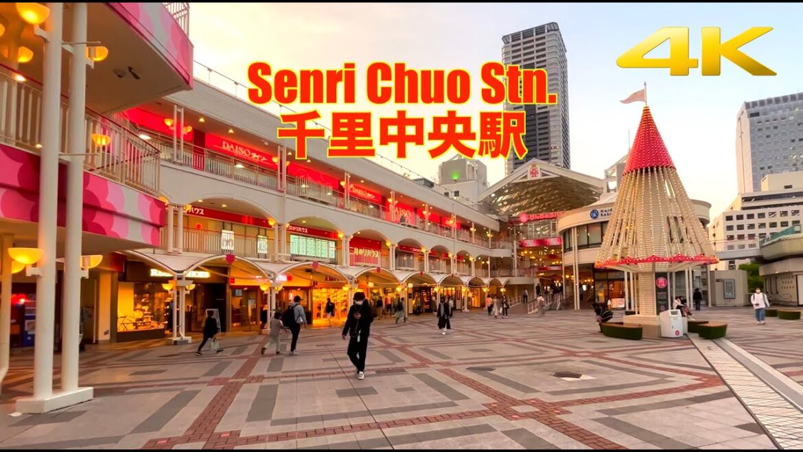 【4K】千里中央 | 大阪豊中で人気の千里中央駅 | 大阪モノレール 千里中央駅から千里パル、百貨店、ヤマダ電機までを散歩 | Senri Chuo Stn.| Osaka Toyonaka