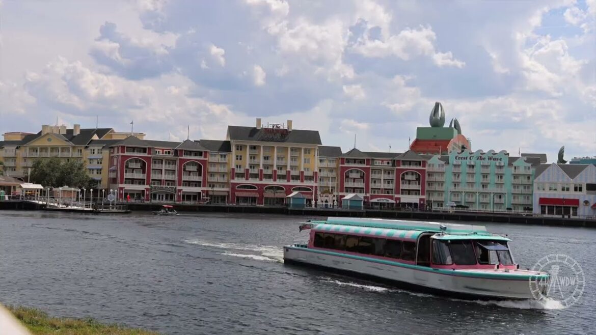 EPCOT Resort Area Crescent Lake Sights & Sounds in 4K | Walt Disney World Orlando Florida April 2023