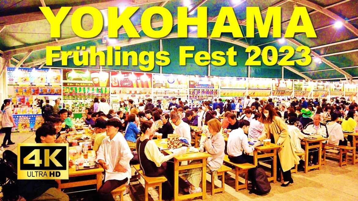 【4K🇯🇵】Yokohama Walking Tour - Yokohama Frühlings Fest 2023